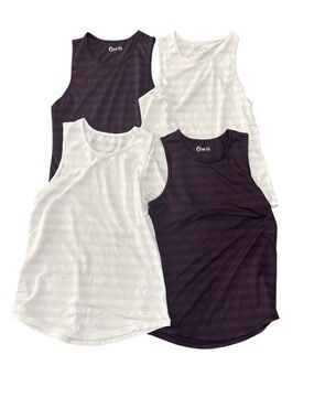 Zyia Cubana Muscle tanks Plum/White Size XS